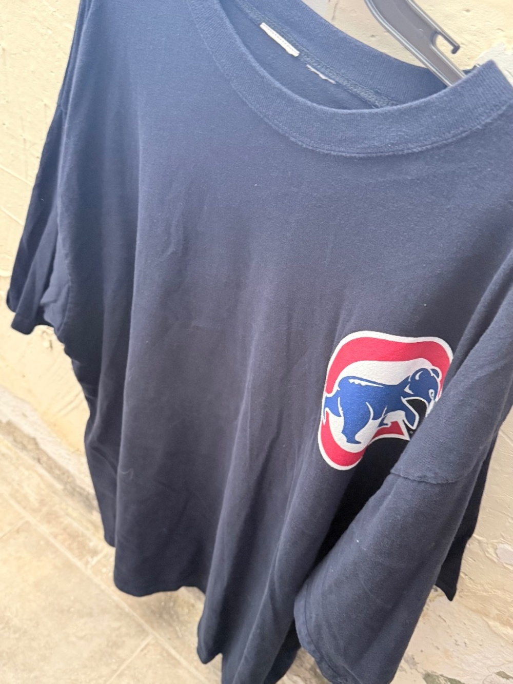 Chicago Cubs Shirt Mens 2XL Navy Blue MLB Baseball Derrek Lee Jersey Vintage 2xl